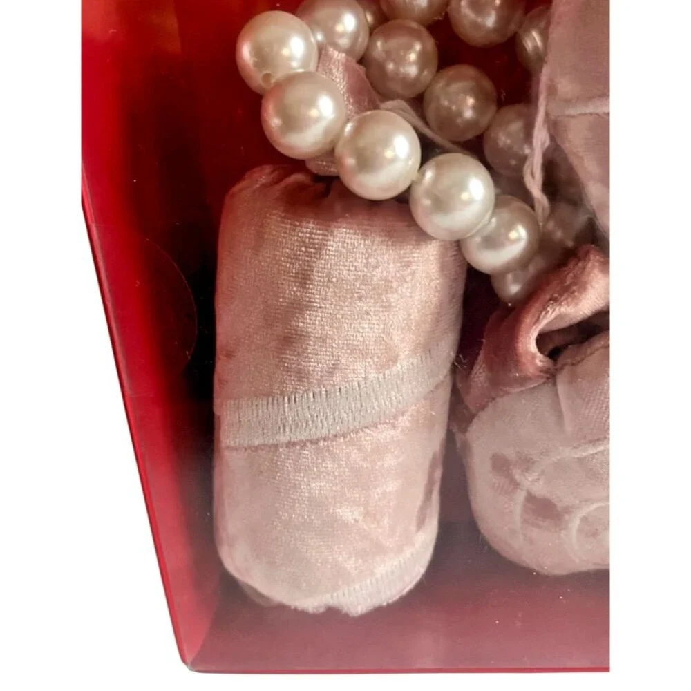 Martha Stewart Christmas Candy Shop Garland 6 FT Pink Pearl Cloth Stuffed Velvet